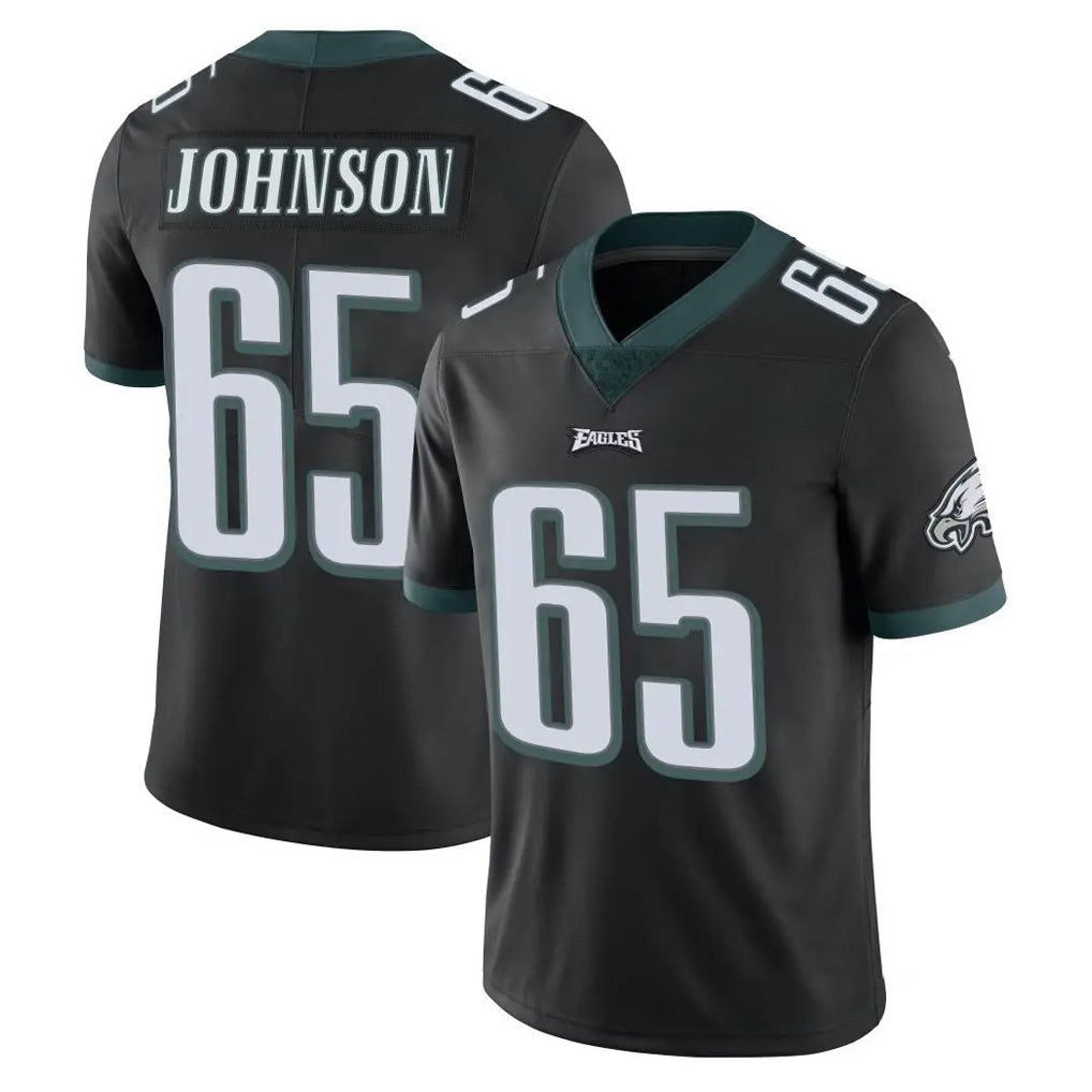 Johmsee P.Eagles #65 Lane Johnson Player Black Limited Vapor Untouchable Home Game Stitched Jerseys
