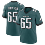 Johmsee P.Eagles #65 Lane Johnson Player Green Home Game Stitched Jerseys