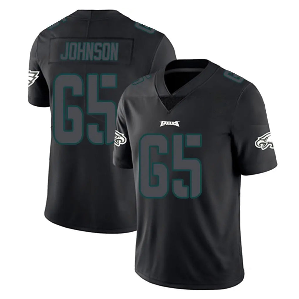 Johmsee P.Eagles #65 Lane Johnson Player Limited Black Impact Home Game Stitched Jerseys