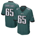 Johmsee P.Eagles #65 Lane Johnson Player Team Color Green Home Game Stitched Jerseys