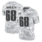 Johmsee P.Eagles #68 Jordan Mailata Player Arctic Camo Salute to Service Limited Game Stitched Jerseys