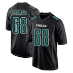 Johmsee P.Eagles #68 Jordan Mailata Player Carbon Black Fashion Home Game Stitched Jerseys