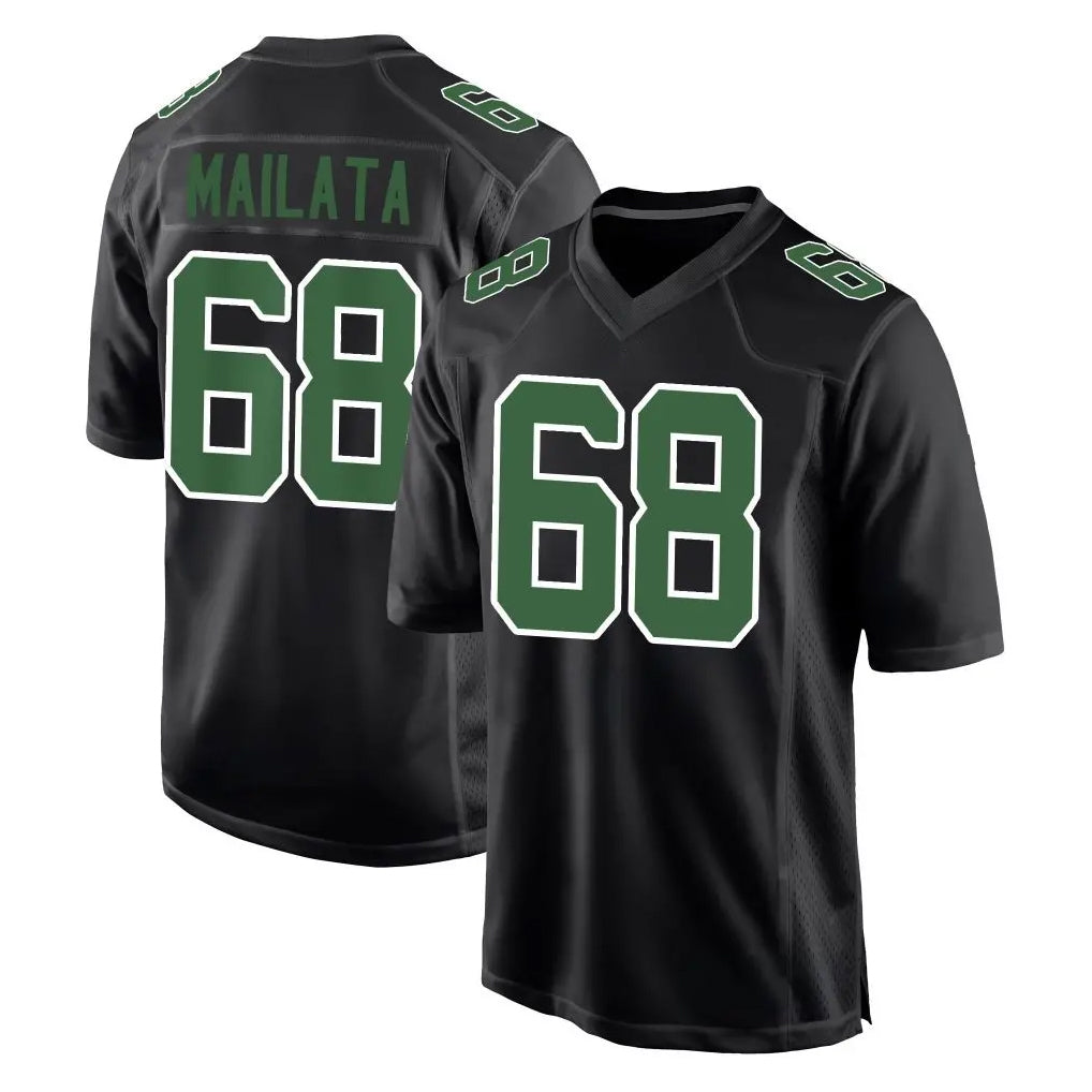 Johmsee P.Eagles #68 Jordan Mailata Player Carbon Green Fashion Home Game Stitched Jerseys