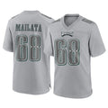 Johmsee P.Eagles #68 Jordan Mailata Player Gray Atmosphere Fashion Home Game Stitched Jerseys