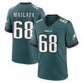 Johmsee P.Eagles #68 Jordan Mailata Player Green Home Game Stitched Jerseys