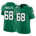 Johmsee P.Eagles #68 Jordan Mailata Player Green Kelly Alternate Vapor F.U.S.E. Home Game Stitched Jerseys