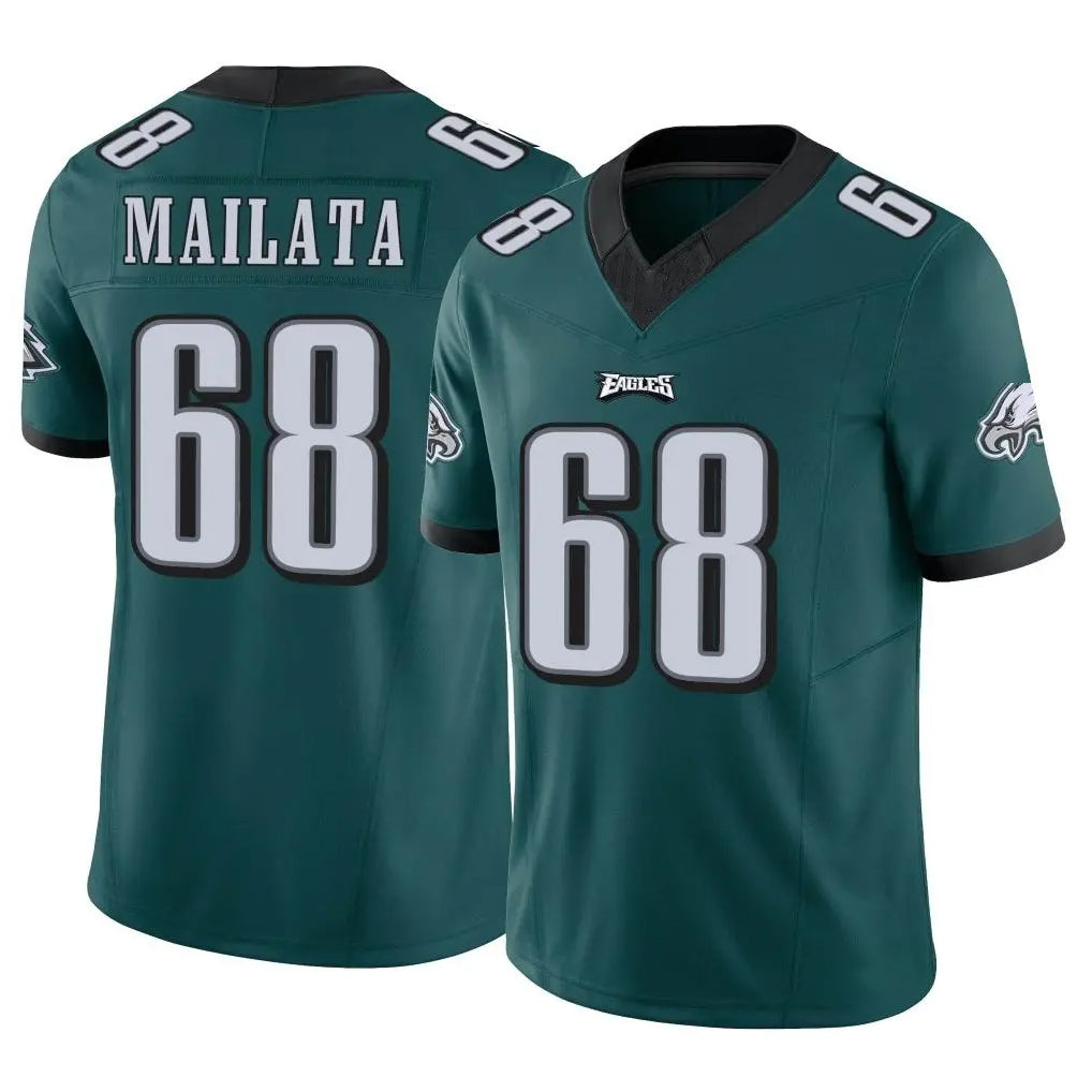 Johmsee P.Eagles #68 Jordan Mailata Player Team Color Green Limited Vapor F.U.S.E. Home Game Stitched Jerseys