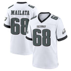 Johmsee P.Eagles #68 Jordan Mailata Player White Game Home Stitched Jerseys
