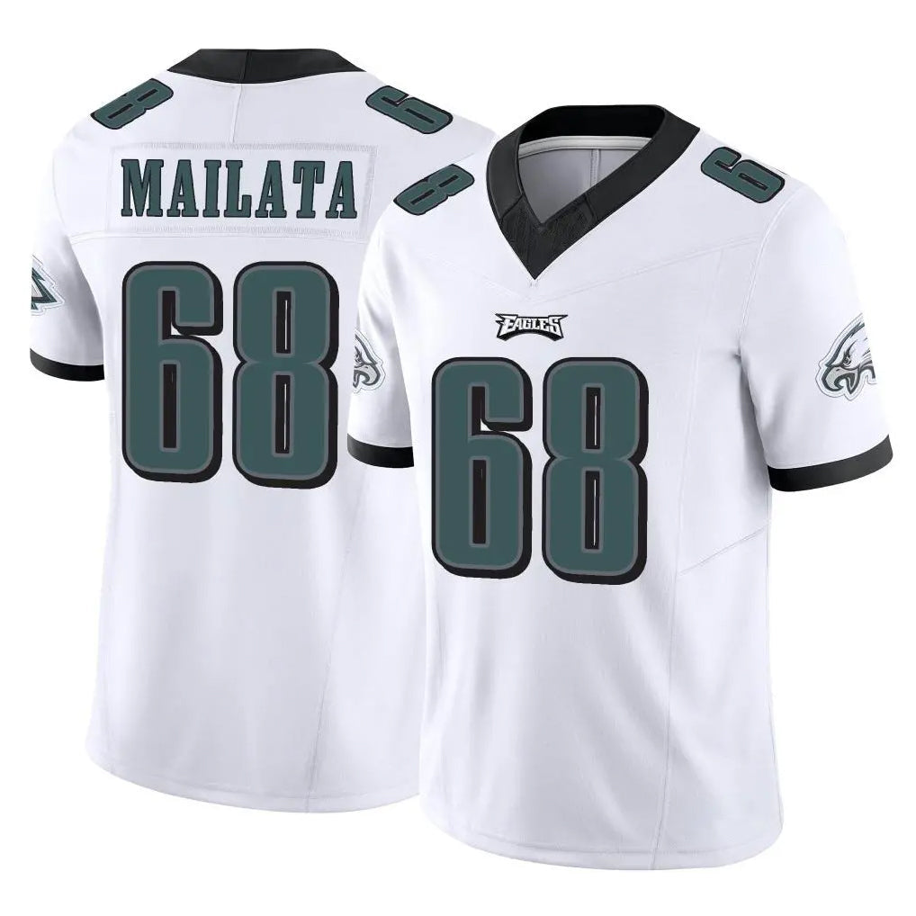 Johmsee P.Eagles #68 Jordan Mailata Player White Limited Vapor F.U.S.E. Home Game Stitched Jerseys