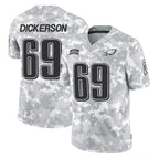 Johmsee P.Eagles #69 Landon Dickerson Player Arctic Camo Salute to Service Limited Game Stitched Jerseys