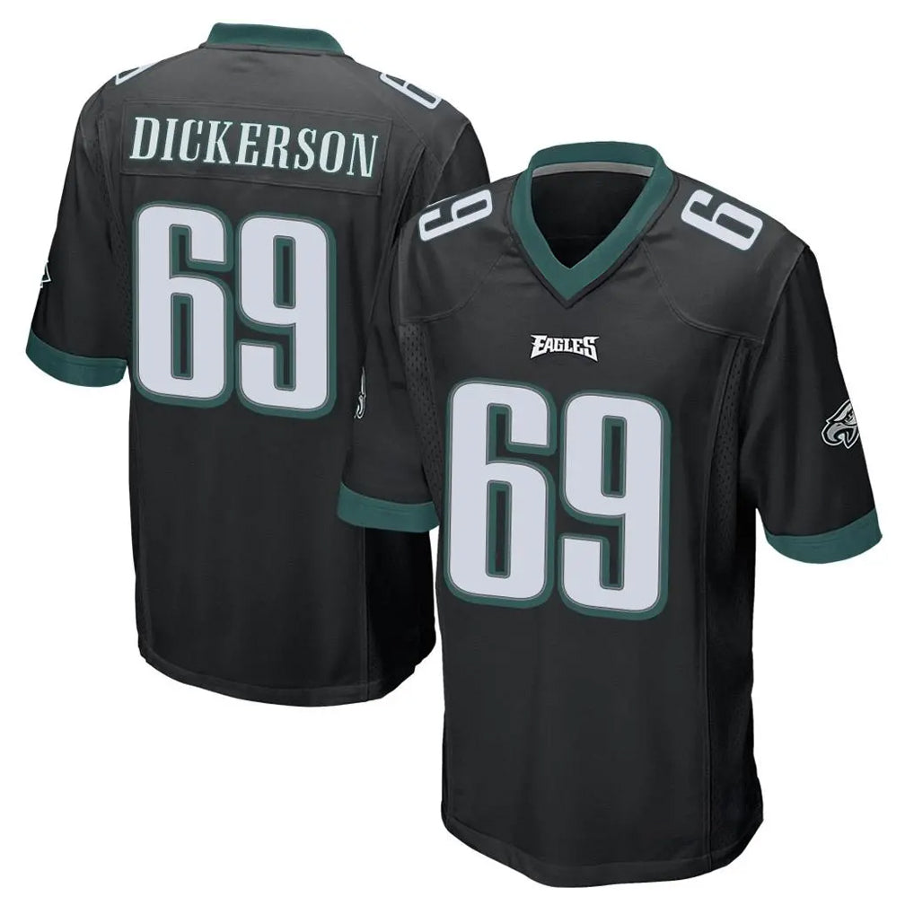 Johmsee P.Eagles #69 Landon Dickerson Player Black Home Game Stitched Jerseys