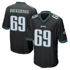 Johmsee P.Eagles #69 Landon Dickerson Player Black Home Game Stitched Jerseys