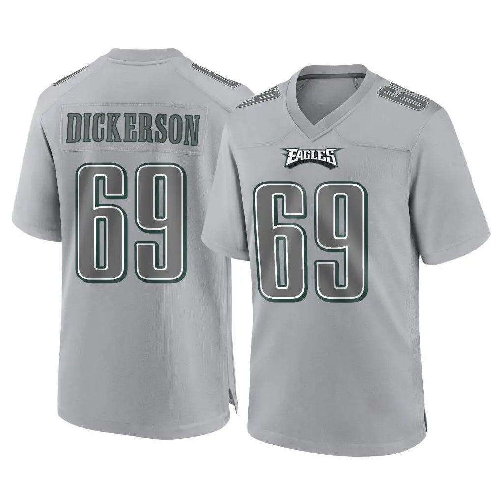 Johmsee P.Eagles #69 Landon Dickerson Player Gray Atmosphere Fashion Home Game Stitched Jerseys