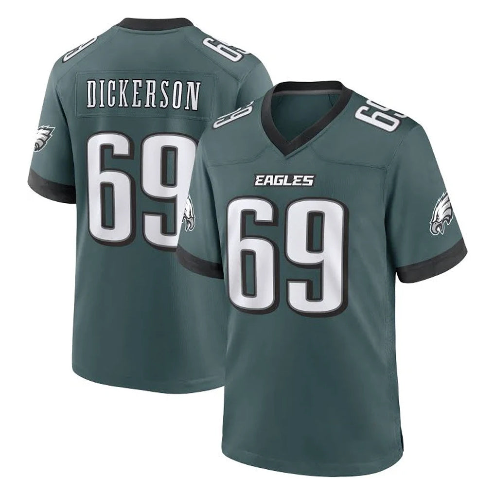 Johmsee P.Eagles #69 Landon Dickerson Player Green Home Game Stitched Jerseys