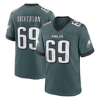 Johmsee P.Eagles #69 Landon Dickerson Player Green Home Game Stitched Jerseys