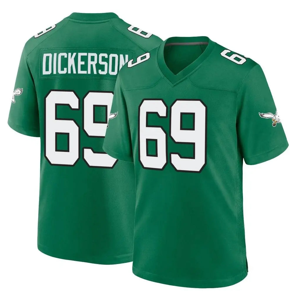 Johmsee P.Eagles #69 Landon Dickerson Player Green Kelly Alternate Home Game Stitched Jerseys