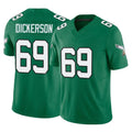 Johmsee P.Eagles #69 Landon Dickerson Player Green Kelly Alternate Vapor F.U.S.E. Home Game Stitched Jerseys