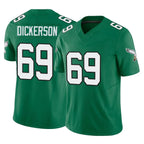 Johmsee P.Eagles #69 Landon Dickerson Player Green Kelly Alternate Vapor F.U.S.E. Home Game Stitched Jerseys