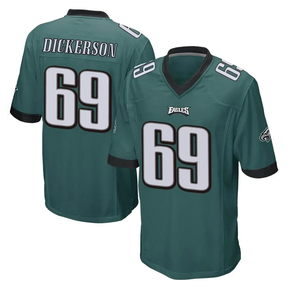 Johmsee P.Eagles #69 Landon Dickerson Player Team Color Green Home Game Stitched Jerseys