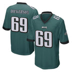 Johmsee P.Eagles #69 Landon Dickerson Player Team Color Green Home Game Stitched Jerseys
