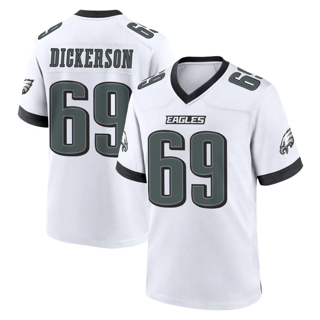 Johmsee P.Eagles #69 Landon Dickerson Player White Game Home Stitched Jerseys