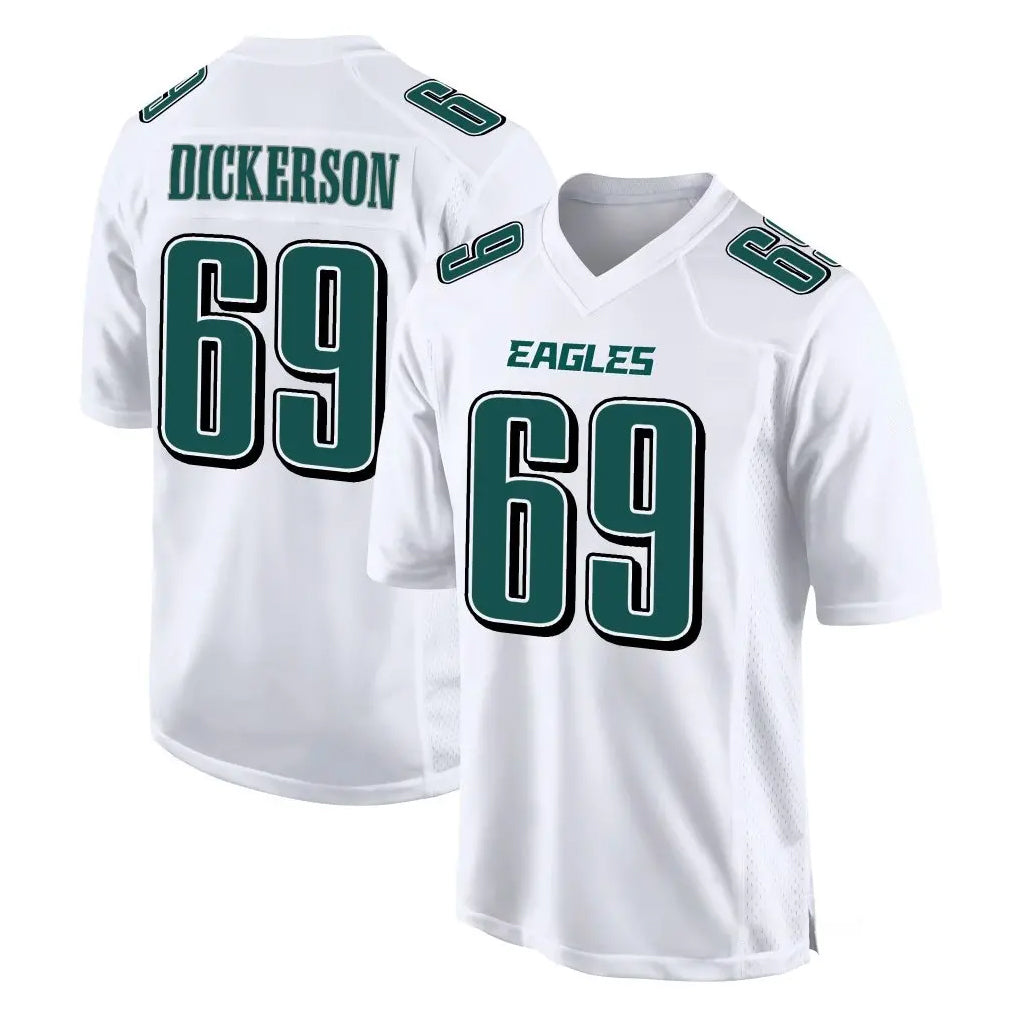 Johmsee P.Eagles #69 Landon Dickerson Player White Tundra Fashion Home Game Stitched Jerseys