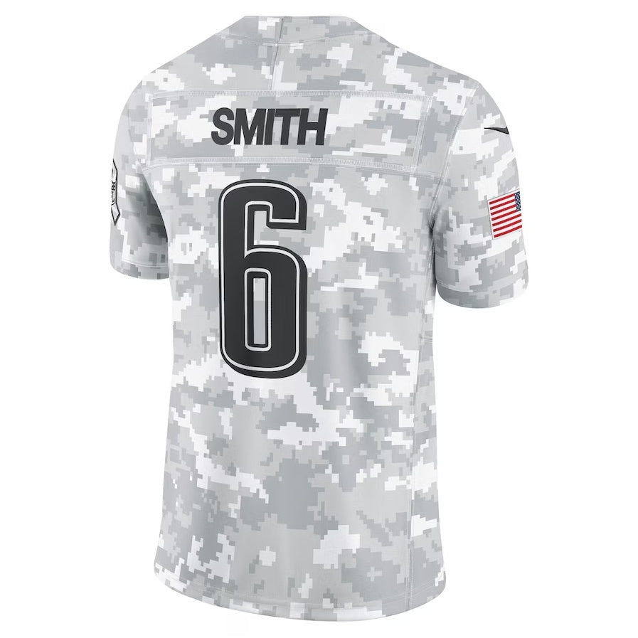 Johmsee P.Eagles #6 DeVonta Smith Arctic Camo 2024 Salute to Service Limited Stitched Jerseys