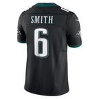 Johmsee P.Eagles #6 DeVonta Smith Black Alternate Vapor F.U.S.E. Limited Stitched Jerseys