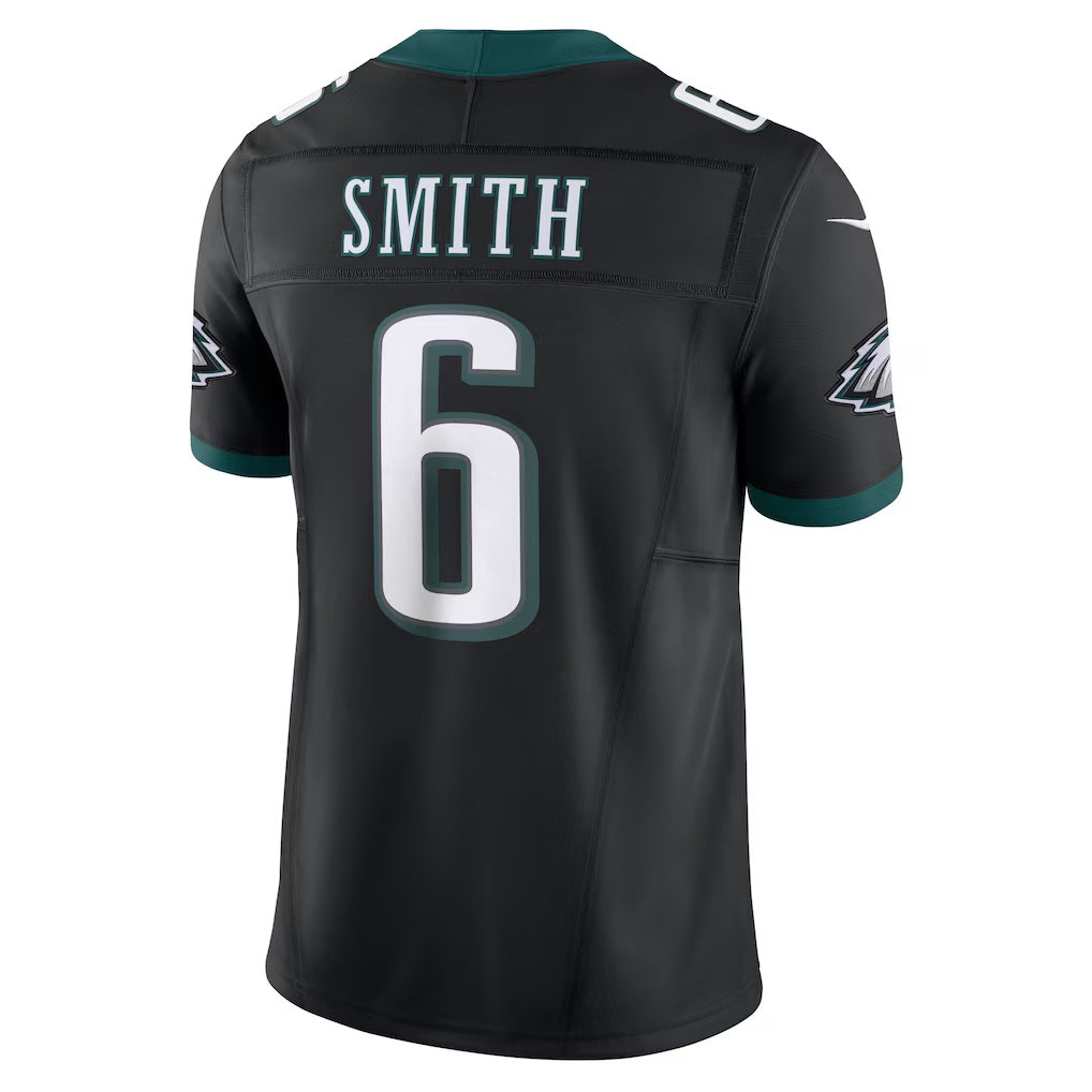 Johmsee P.Eagles #6 DeVonta Smith Black Alternate Vapor F.U.S.E. Limited Stitched Jerseys