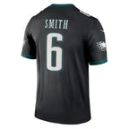 Johmsee P.Eagles #6 DeVonta Smith Black Legend Player Performance Top Stitched Jerseys