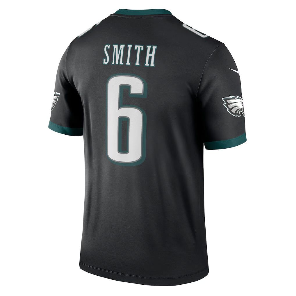 Johmsee P.Eagles #6 DeVonta Smith Black Legend Player Performance Top Stitched Jerseys