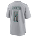 Johmsee P.Eagles #6 DeVonta Smith Gray Atmosphere Fashion Game Stitched Jerseys