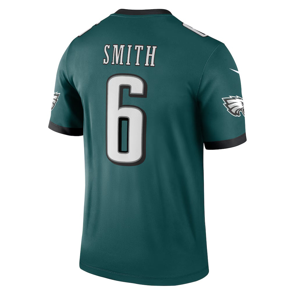 Johmsee P.Eagles #6 DeVonta Smith Green Legend Player Performance Top Stitched Jerseys