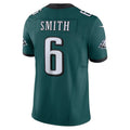 Johmsee P.Eagles #6 DeVonta Smith Green Vapor F.U.S.E. Limited Stitched Jerseys