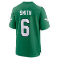Johmsee P.Eagles #6 DeVonta Smith Kelly Green Alternate Game Player Stitched Jerseys