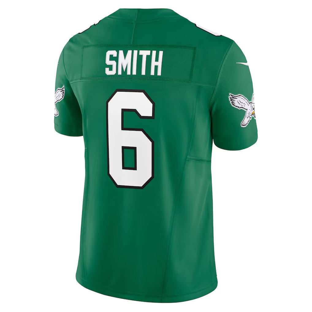 Johmsee P.Eagles #6 DeVonta Smith Kelly Green Vapor F.U.S.E. Limited Stitched Jerseys