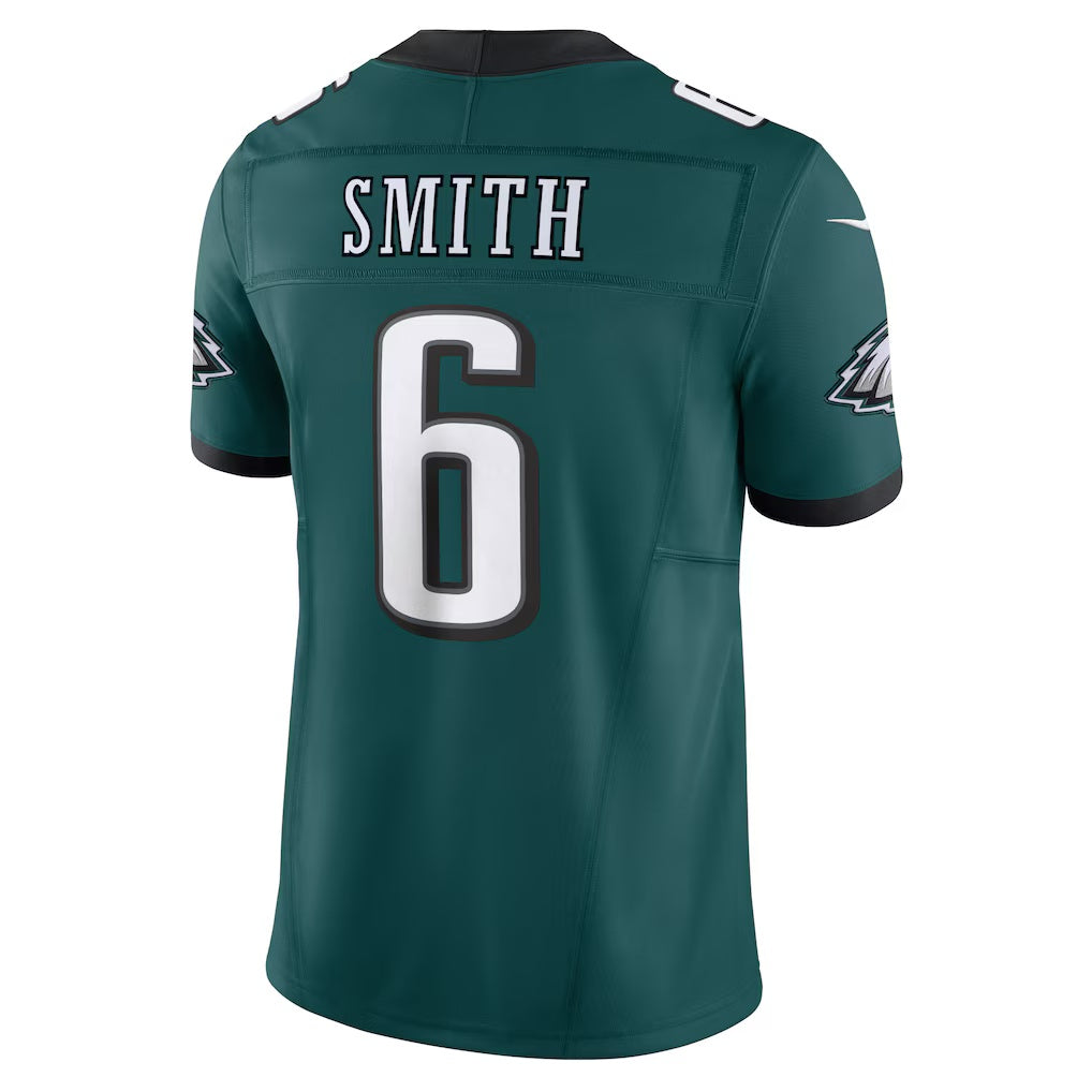 Johmsee P.Eagles #6 DeVonta Smith Midnight Green Vapor F.U.S.E. Limited Stitched Jerseys