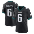 Johmsee P.Eagles #6 DeVonta Smith Player Black Game Home Stitched Jerseys