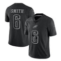 Johmsee P.Eagles #6 DeVonta Smith Player Black REFLECTIVE Limited Stitched Jerseys