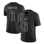 Johmsee P.Eagles #6 DeVonta Smith Player Black REFLECTIVE Limited Stitched Jerseys