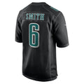 Johmsee P.Eagles #6 DeVonta Smith Player Carbon Black Fashion Game Stitched Jerseys