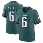 Johmsee P.Eagles #6 DeVonta Smith Player Green Home Game Stitched Jerseys