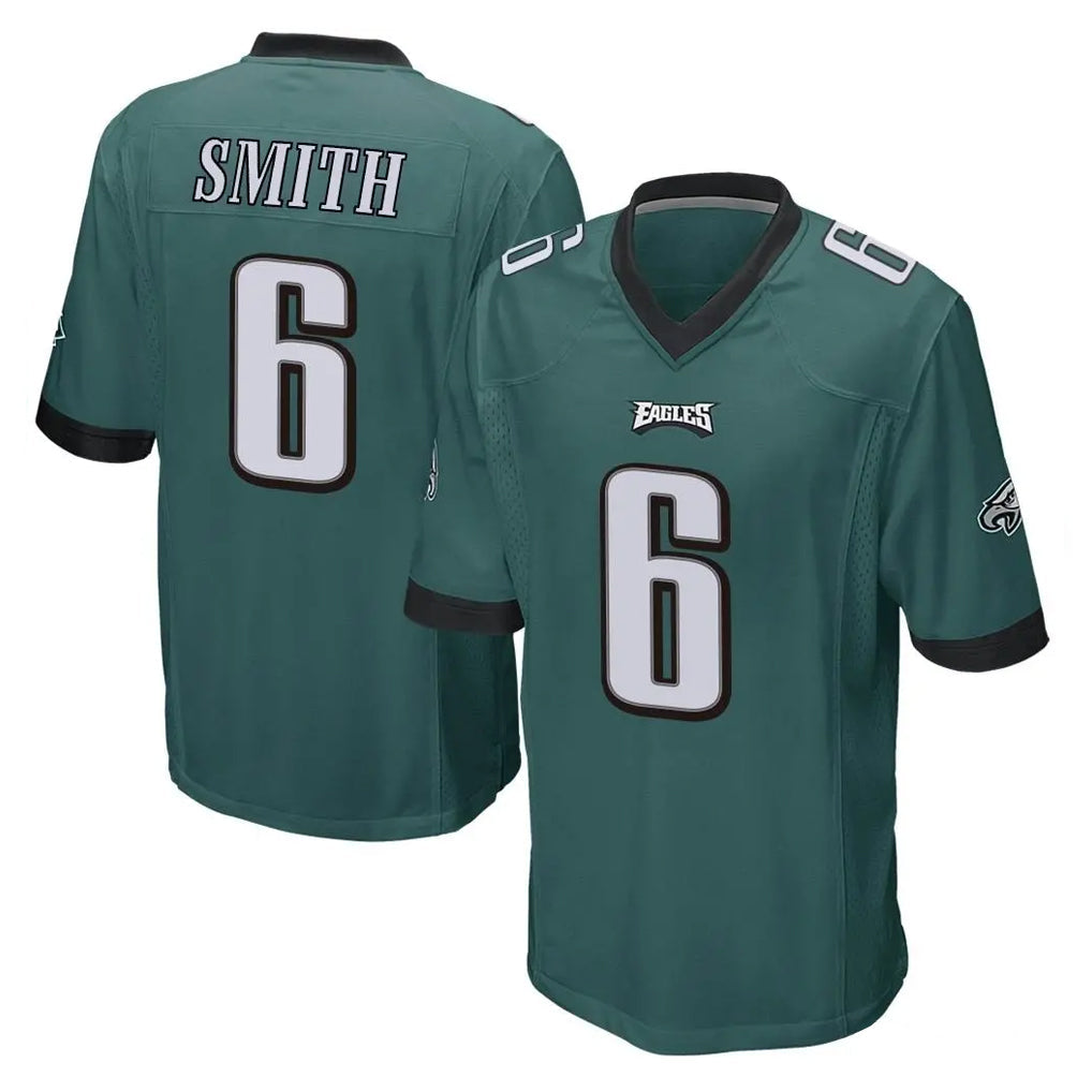 Johmsee P.Eagles #6 DeVonta Smith Player Team Color Green Home Game Stitched Jerseys
