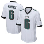 Johmsee P.Eagles #6 DeVonta Smith Player White Home Game Stitched Jerseys