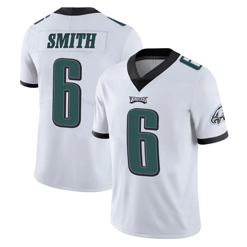 Johmsee P.Eagles #6 DeVonta Smith Player White Limited Vapor Untouchable Home Game Stitched Jerseys