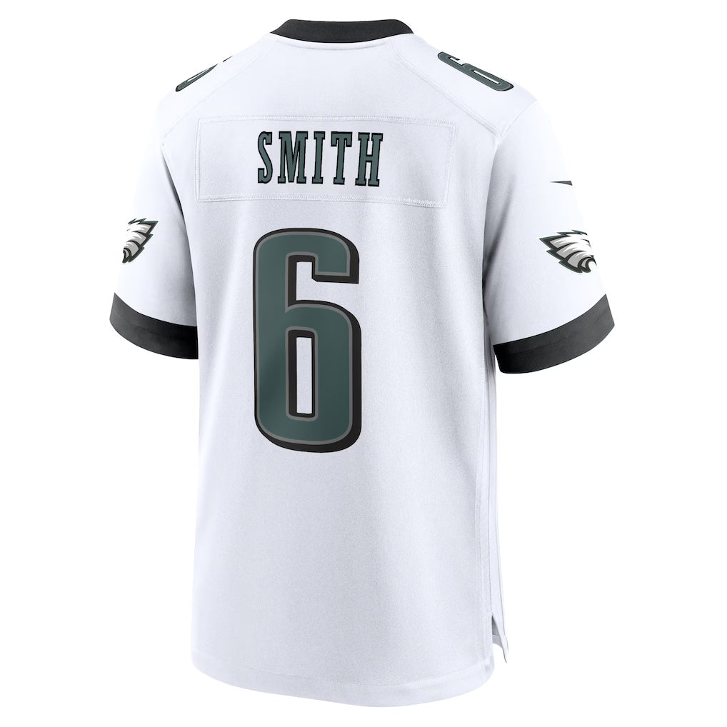 Johmsee P.Eagles #6 DeVonta Smith White White Game Stitched Jerseys