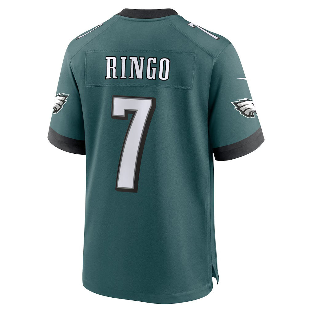 P.Eagles #7 Kelee Ringo Midnight Green Team Game Stitched American Football Jerseys