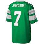 Johmsee P.Eagles #7 Ron Jaworski Mitchell & Ness Kelly Green Legacy Replica Stitched Puhic Jersey