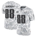 Johmsee P.Eagles #88 Dallas Goedert Player Arctic Camo Salute to Service Limited Game Stitched Jerseys