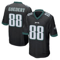 Johmsee P.Eagles #88 Dallas Goedert Player Black Home Game Stitched Jerseys